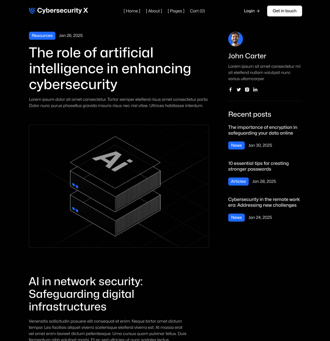 SCGSec X - Blog Post Page - Cyber Security SCGSec Security Platform